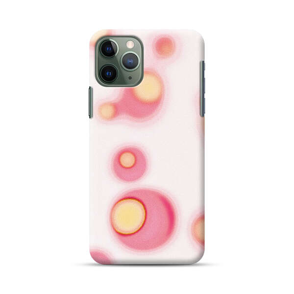 Abstract Pink and Yellow Blobs iPhone 11 Pro Hard Case