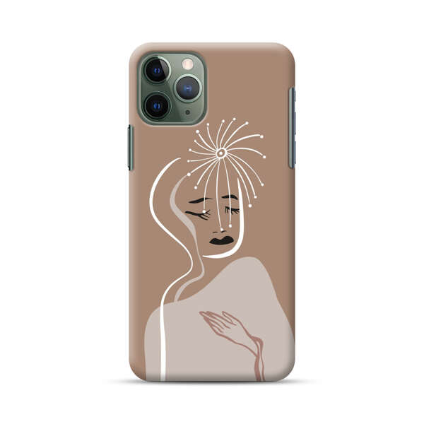 Artistic Abstract Portrait with Serene Face iPhone 11 Pro Hard Case