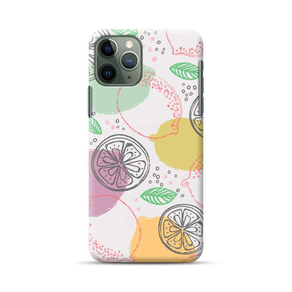 Lemon Colorful Abstract Pattern iPhone 11 Pro Hard Case
