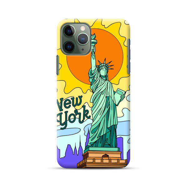 Statue of Liberty New York Artistic Sun iPhone 11 Pro Hard Case