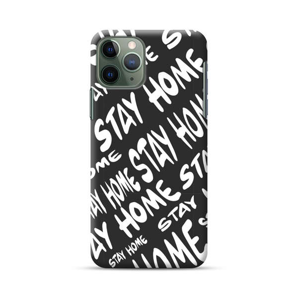 Stay Home Pattern iPhone 11 Pro Hard Case