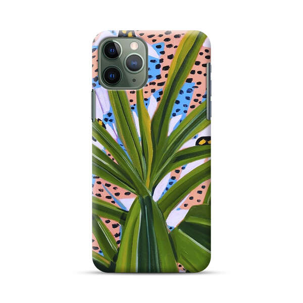 Tropical Leaves Abstract Pattern iPhone 11 Pro Hard Case