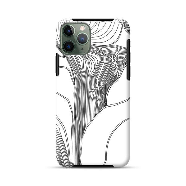 Abstract Line Art Design iPhone 11 Pro Impact Case