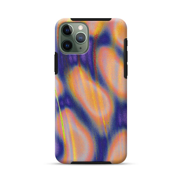 Abstract Vibrant Swirl Art iPhone 11 Pro Impact Case