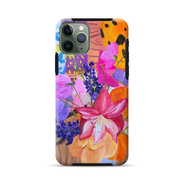 Bright Vibrant Floral Still Life iPhone 11 Pro Impact Case