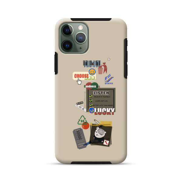 Creative Collage of Motivational Elements iPhone 11 Pro Impact Case