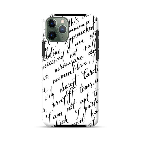 Handwritten Calligraphy iPhone 11 Pro Impact Case