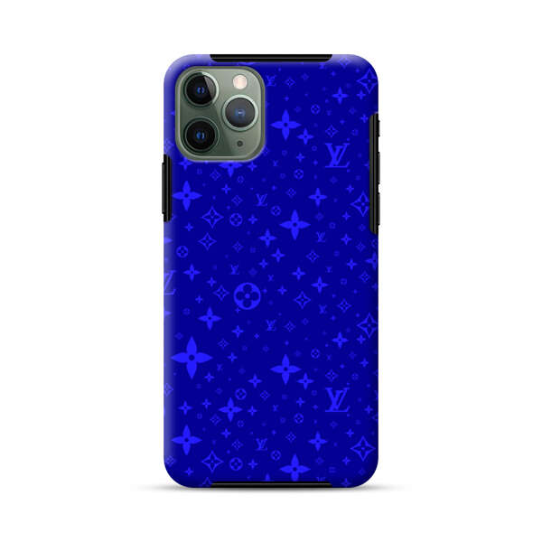 Luxury Blue Designer Pattern iPhone 11 Pro Impact Case