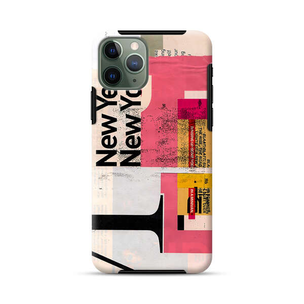 Modern Abstract Collage Artwork iPhone 11 Pro Impact Case