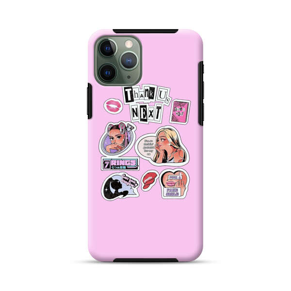 Pop Art Fashion Stickers iPhone 11 Pro Impact Case