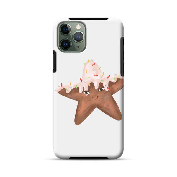 Smiling Gingerbread Star Cookie iPhone 11 Pro Impact Case