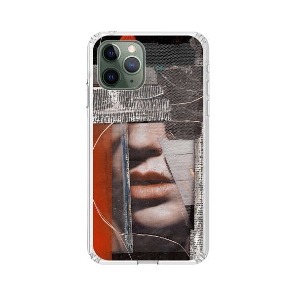 Abstract Collage Close Up Face iPhone 11 Pro Max Case
