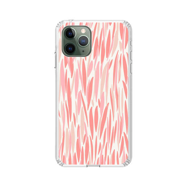Abstract Coral Wavy Lines Pattern iPhone 11 Pro Max Case