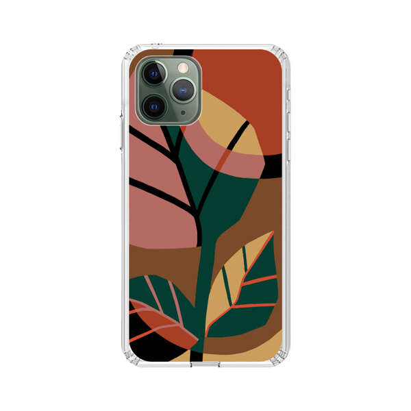 Abstract Geometric Leaves Design iPhone 11 Pro Max Case