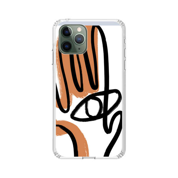 Abstract Minimalist Hand with Eye iPhone 11 Pro Max Case