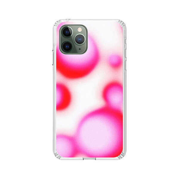Abstract Pink and Red Blurry Circles iPhone 11 Pro Max Case