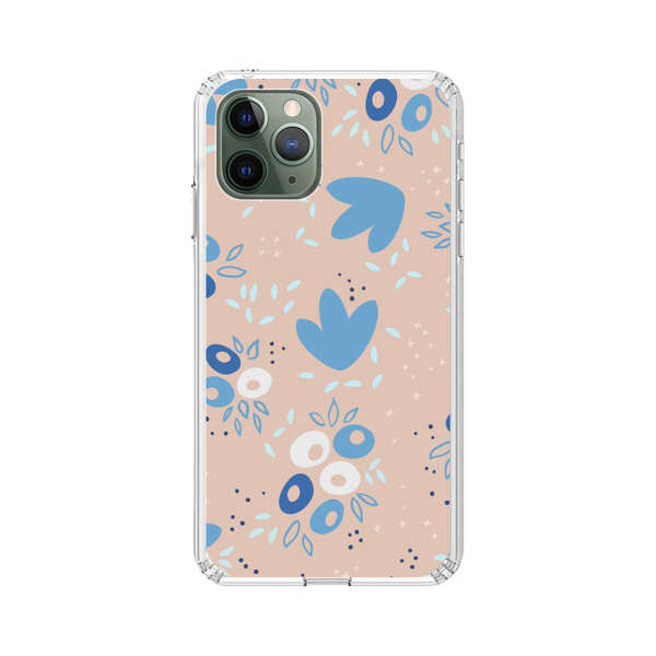 Blue Floral Pattern iPhone 11 Pro Max Case