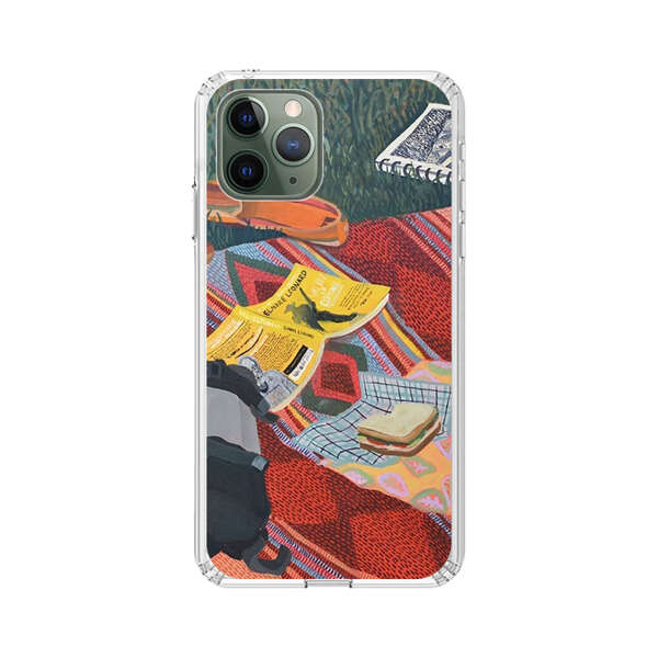 Charming Picnic Scene with Blanket and Food iPhone 11 Pro Max Case