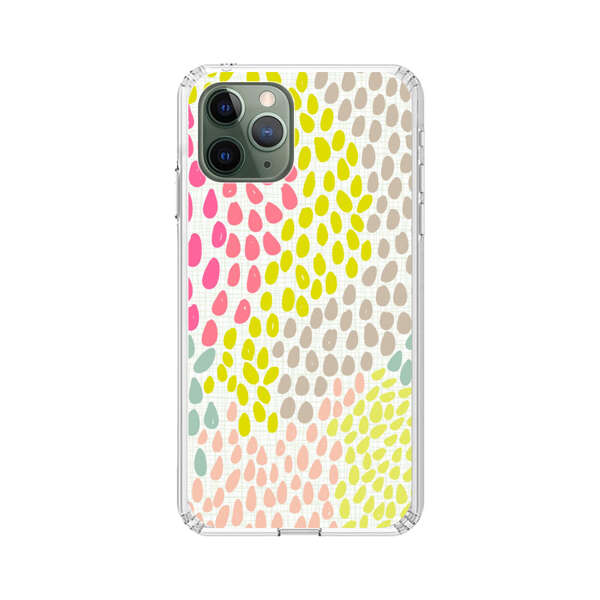 Colorful Abstract Teardrop Pattern iPhone 11 Pro Max Case