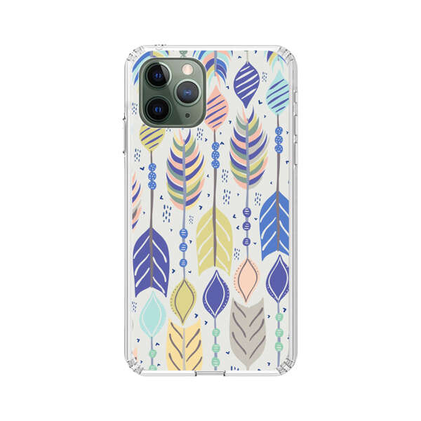 Colorful Feathers Pattern Pastel iPhone 11 Pro Max Case