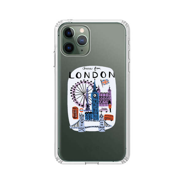 London Iconic Landmarks Illustration iPhone 11 Pro Max Case