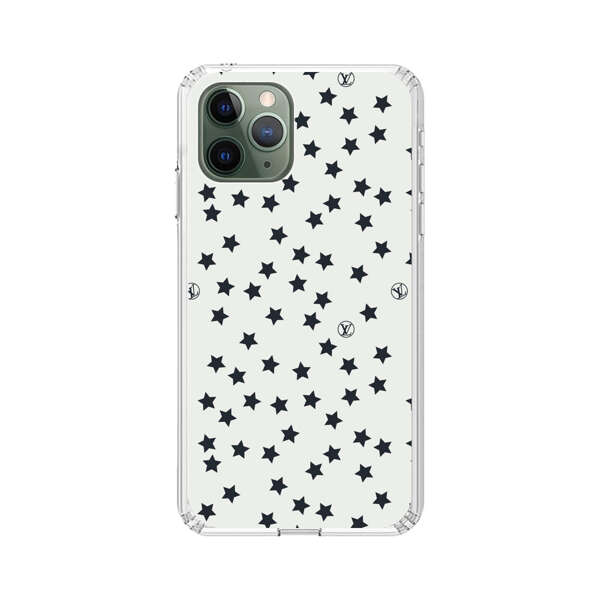 Minimalist Black Stars Pattern iPhone 11 Pro Max Case