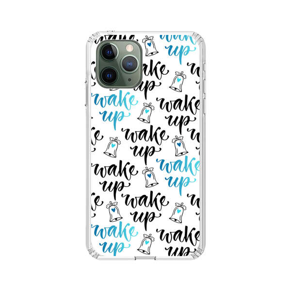 Motivational wake up call lettering pattern iPhone 11 Pro Max Case