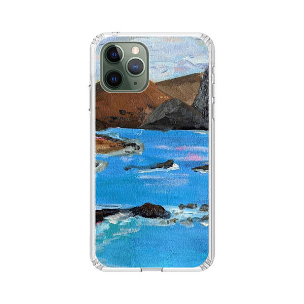 Rocky Coastline Ocean Painting iPhone 11 Pro Max Case