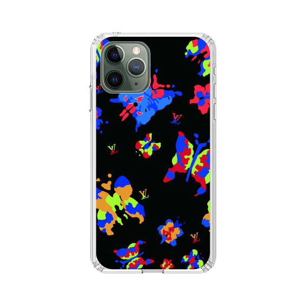 Vibrant Abstract Butterflies and Floral Splashes iPhone 11 Pro Max Case