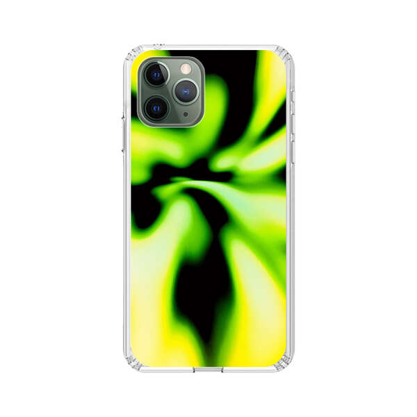 Vibrant Abstract Green and Yellow Swirl iPhone 11 Pro Max Case
