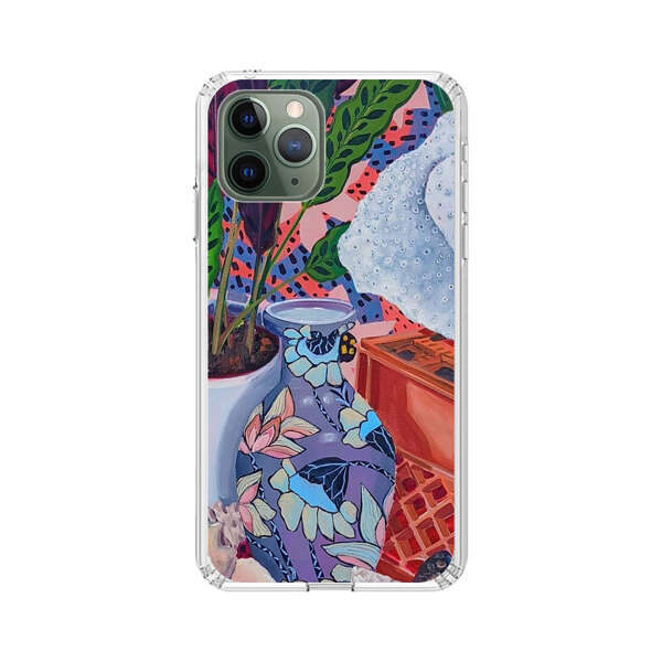 Vibrant Still Life with Plants and Vase iPhone 11 Pro Max Case