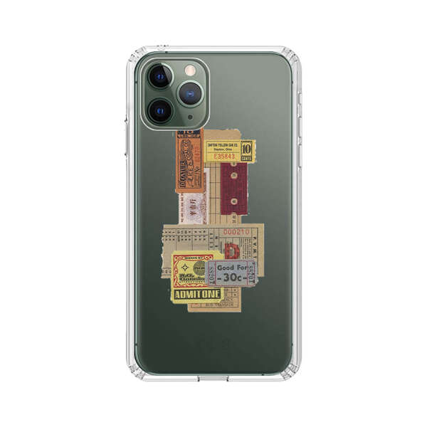 Vintage Admission and Raffle Tickets Collage iPhone 11 Pro Max Case