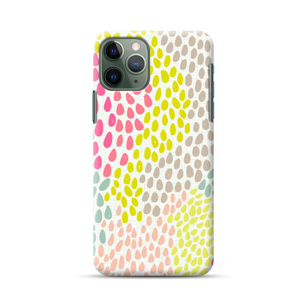 Colorful Abstract Teardrop Pattern iPhone 11 Pro Max Hard Case