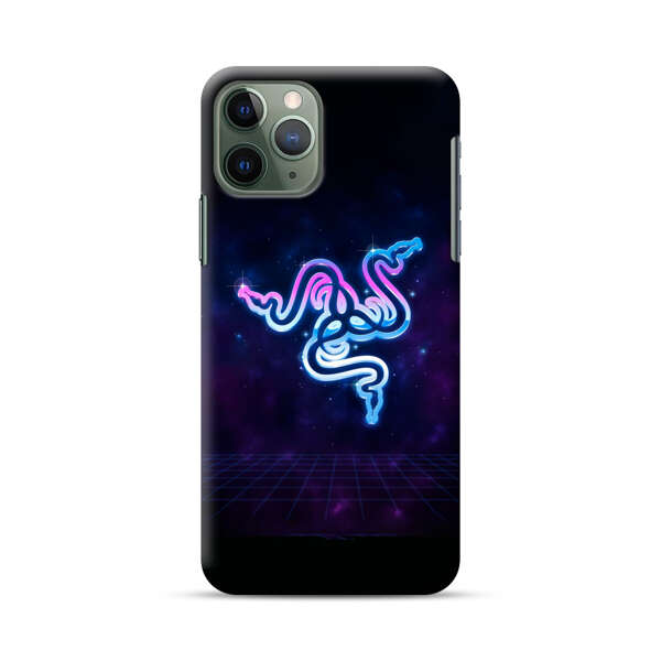 Glowing Neon Triple Snake iPhone 11 Pro Max Hard Case