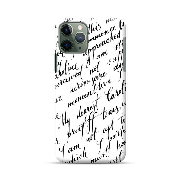 Handwritten Calligraphy iPhone 11 Pro Max Hard Case