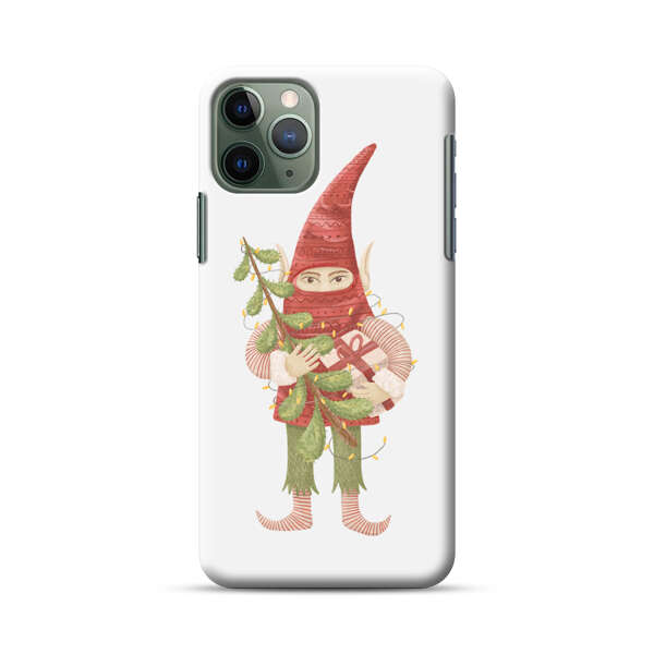 Holiday Gnome with Mistletoe and Gift iPhone 11 Pro Max Hard Case
