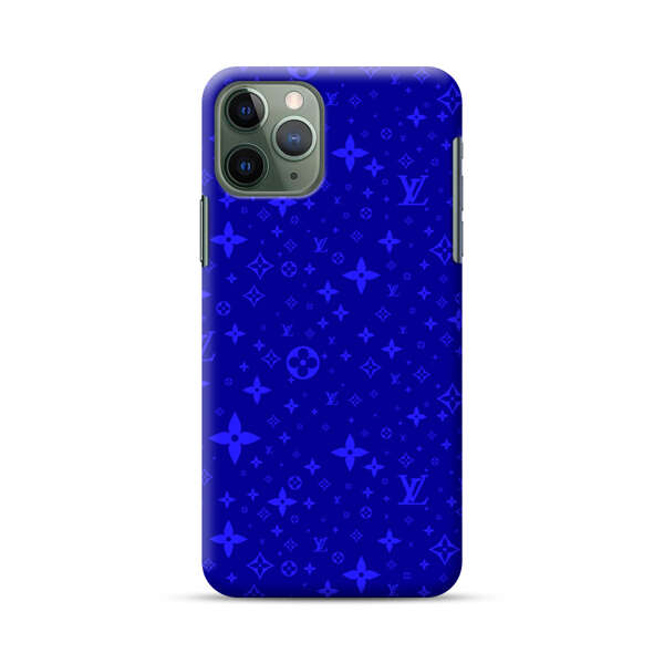 Luxury Blue Designer Pattern iPhone 11 Pro Max Hard Case