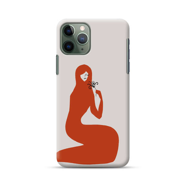 Minimalist Abstract Woman Silhouette iPhone 11 Pro Max Hard Case