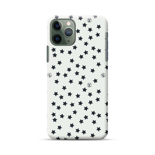 Minimalist Black Stars Pattern iPhone 11 Pro Max Hard Case