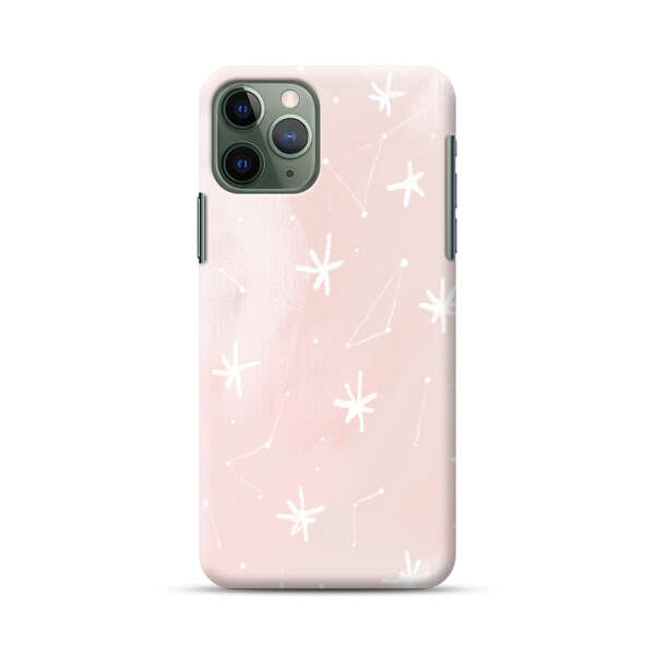 Pink Stars and Constellation Pattern iPhone 11 Pro Max Hard Case