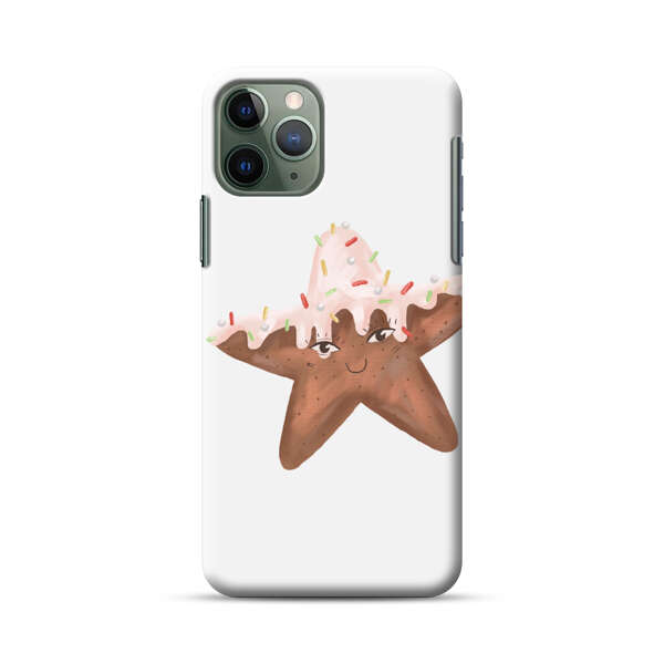 Smiling Gingerbread Star Cookie iPhone 11 Pro Max Hard Case