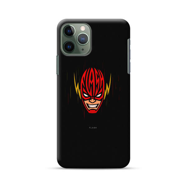 Vibrant Superhero Face with Lightning Bolts iPhone 11 Pro Max Hard Case