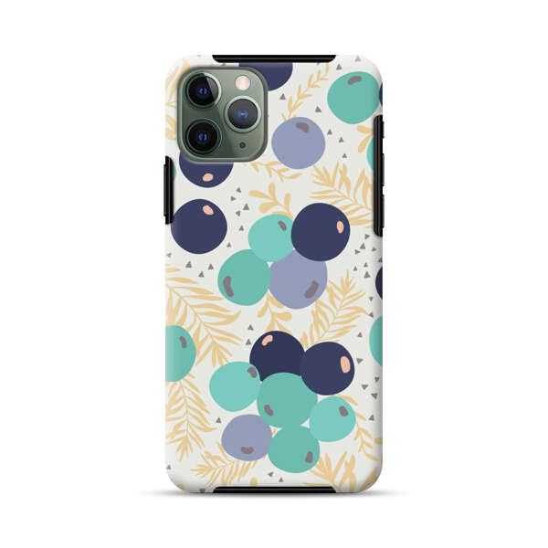 Abstract Berries Pattern iPhone 11 Pro Max Impact Case