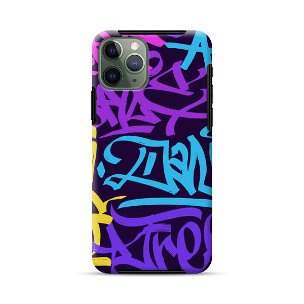 Colorful Graffiti Pattern iPhone 11 Pro Max Impact Case