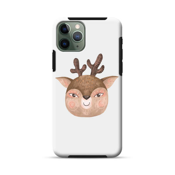Cute Cartoon Deer Face iPhone 11 Pro Max Impact Case