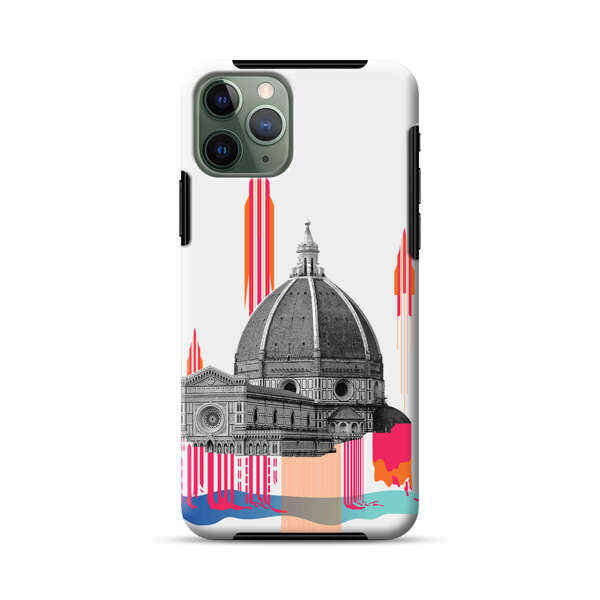Florence Cathedral Dome Artistic Illustration iPhone 11 Pro Max Impact Case