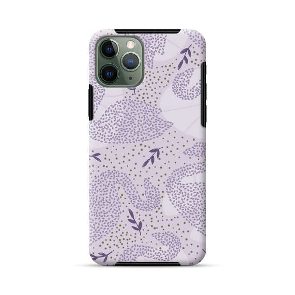 Lavender Swan Pattern iPhone 11 Pro Max Impact Case