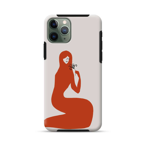 Minimalist Abstract Woman Silhouette iPhone 11 Pro Max Impact Case