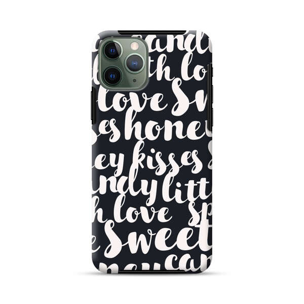 Sweet Honey Kisses Love Sugar Candy Pattern iPhone 11 Pro Max Impact Case