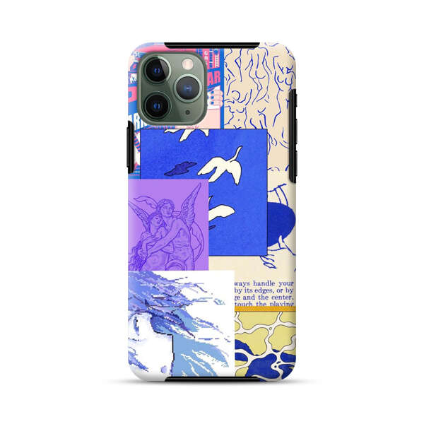 Vibrant Retro Pop Art Collage iPhone 11 Pro Max Impact Case